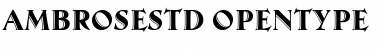 Download Ambrose Std Font Download Ambrose Std Font