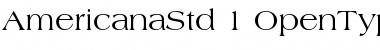 Download Americana Std Font Download Americana Std Font