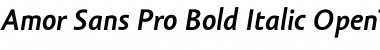 Amor Sans Pro Bold Italic Font