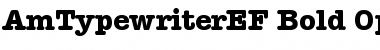 Download AmTypewriterEF Font Download AmTypewriterEF Font