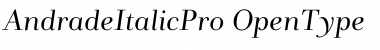 Download AndradeItalicPro Font Download AndradeItalicPro Font