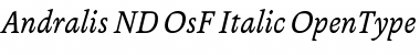 Andralis ND OsF Italic Font