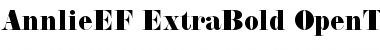 Download AnnlieEF-ExtraBold Font Download AnnlieEF-ExtraBold Font