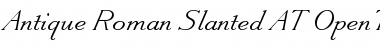 Download Antique Roman Slanted AT Font Download Antique Roman Slanted AT Font