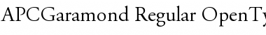Download APCGaramond Font Download APCGaramond Font