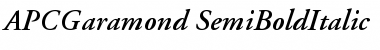 Download APCGaramond-SemiBoldItalic Font Download APCGaramond-SemiBoldItalic Font
