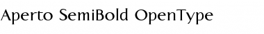 Download Aperto SemiBold Font Download Aperto SemiBold Font