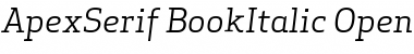 Download Apex Serif Book Italic Font Download Apex Serif Book Italic Font