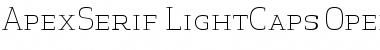 Download Apex Serif Light Caps Font Download Apex Serif Light Caps Font
