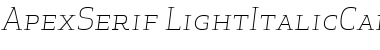 Download Apex Serif Light Italic Caps Font Download Apex Serif Light Italic Caps Font