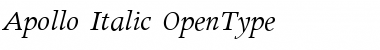 Download Apollo-Italic Font Download Apollo-Italic Font