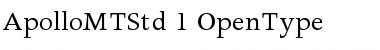 Download Apollo MT Std Font Download Apollo MT Std Font