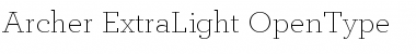 Archer Extra Light Font