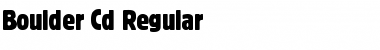 Download Boulder-Cd Font Download Boulder-Cd Font