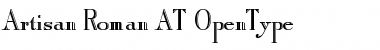 Download Artisan Roman AT Font Download Artisan Roman AT Font