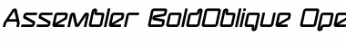 Download Assembler-BoldOblique Font Download Assembler-BoldOblique Font