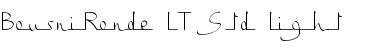 Download BousniRonde LT Std Light Font Download BousniRonde LT Std Light Font