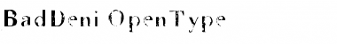Download BadDeni Font Download BadDeni Font