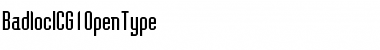 Download BadlocICG Font Download BadlocICG Font
