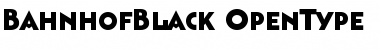 Download Bahnhof Black Font Download Bahnhof Black Font