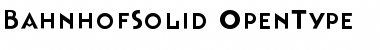 Download Bahnhof Solid Font Download Bahnhof Solid Font