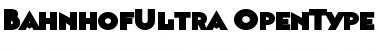 Download Bahnhof Ultra Font Download Bahnhof Ultra Font