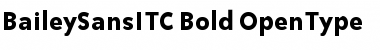 Download Bailey Sans ITC Font Download Bailey Sans ITC Font