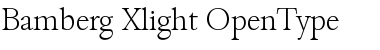Download Bamberg-Xlight Font Download Bamberg-Xlight Font