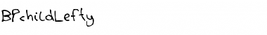 Download BPchildLefty Font Download BPchildLefty Font