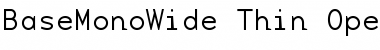 Download BaseMonoWide-Thin Font Download BaseMonoWide-Thin Font