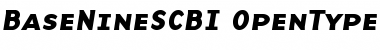 Download BaseNineSCBI Font Download BaseNineSCBI Font