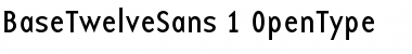 Download BaseTwelveSans Font Download BaseTwelveSans Font