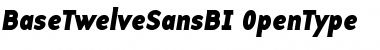 Download BaseTwelveSansBI Font Download BaseTwelveSansBI Font
