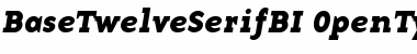 Download BaseTwelveSerifBI Font Download BaseTwelveSerifBI Font