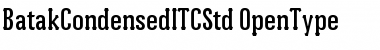 Download Batak Condensed ITC Std Font Download Batak Condensed ITC Std Font