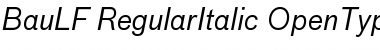 Download BauLF-RegularItalic Font Download BauLF-RegularItalic Font