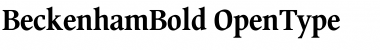 Download BeckenhamBold Font Download BeckenhamBold Font