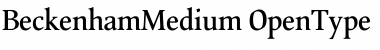 Download BeckenhamMedium Font Download BeckenhamMedium Font