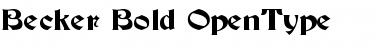 Download Becker Font Download Becker Font