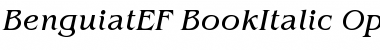 Download BenguiatEF-BookItalic Font Download BenguiatEF-BookItalic Font