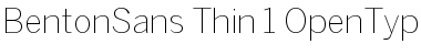 Download BentonSans Thin Font Download BentonSans Thin Font