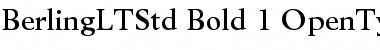 Download Berling LT Std Font Download Berling LT Std Font