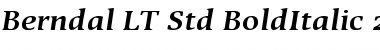 Download Berndal LT Std BoldItalic Font Download Berndal LT Std BoldItalic Font
