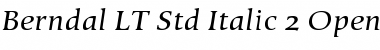 Download Berndal LT Std Italic Font Download Berndal LT Std Italic Font