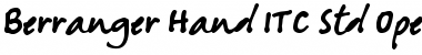 Download Berranger Hand ITC Std Font Download Berranger Hand ITC Std Font