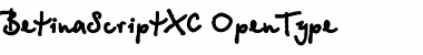 Download BetinaScriptXC Font Download BetinaScriptXC Font