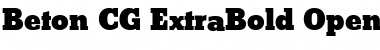 Download Beton CG ExtraBold Font Download Beton CG ExtraBold Font