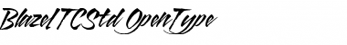 Download Blaze ITC Std Font Download Blaze ITC Std Font