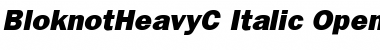 Download BloknotHeavyC Font Download BloknotHeavyC Font