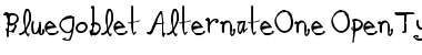 Download Blue Goblet Alternate One Font Download Blue Goblet Alternate One Font